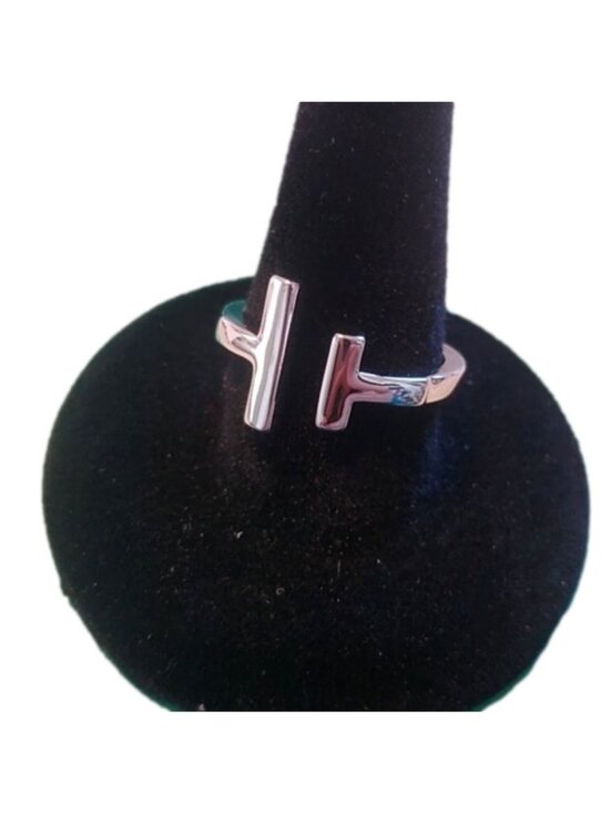 925 Jewelry - Sterling Silver Double Bar Ring 925, size 7